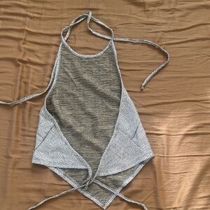 Local European Silver Halter Top